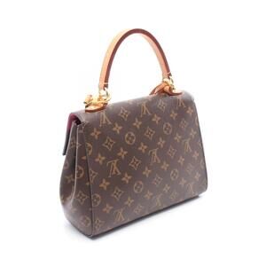 Louis Vuitton Cluny Monogram Rose Pink Handbag Canvas Leather Brown